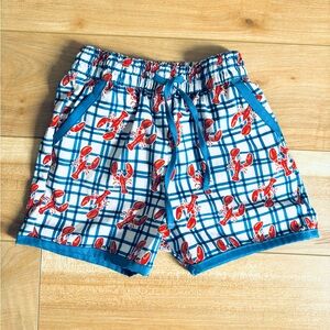 Smockingbird 4T Lobster Print Swim Trunks